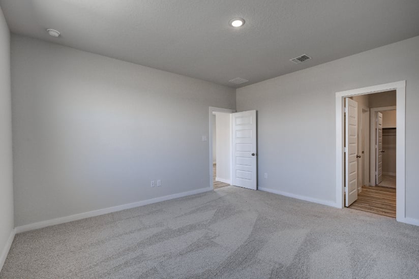 A room with white walls.