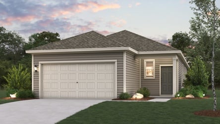 A house with a garage.