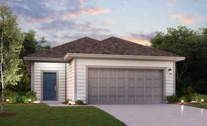 Hillshire plan, elevation A at Hacienda in San Antonio, TX by Century Communities