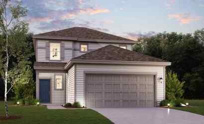 Whitney plan elevation A at Hidden Springs in New Braunfels TX by Century Communities