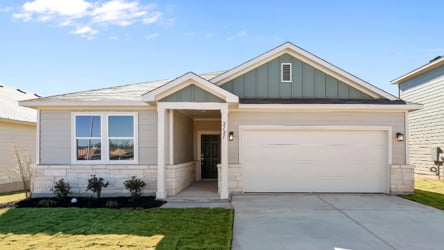 A house with a garage.