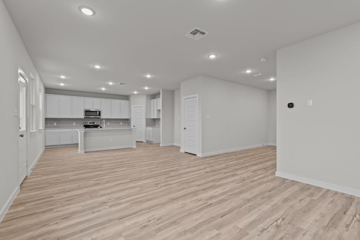 A large empty kitchen.