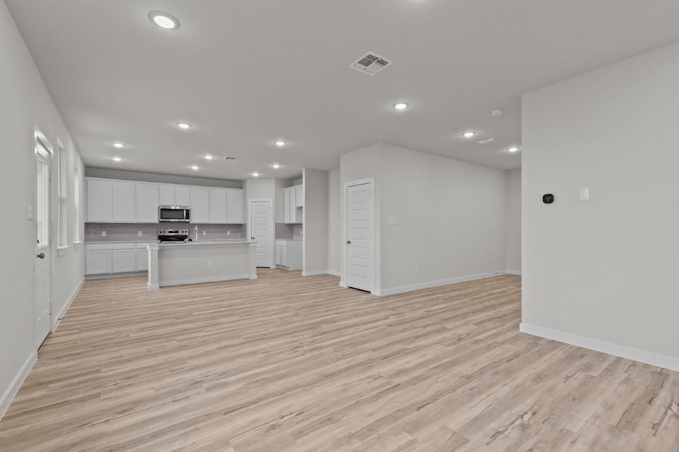 A large empty kitchen.