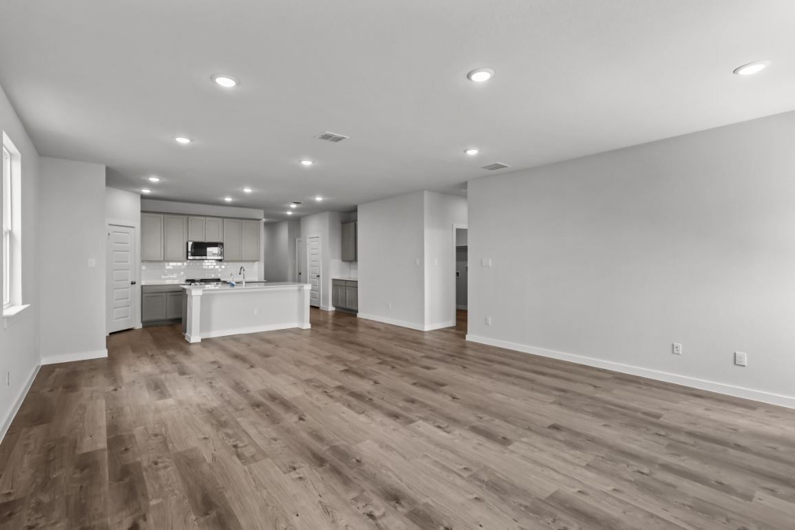 A large empty kitchen.