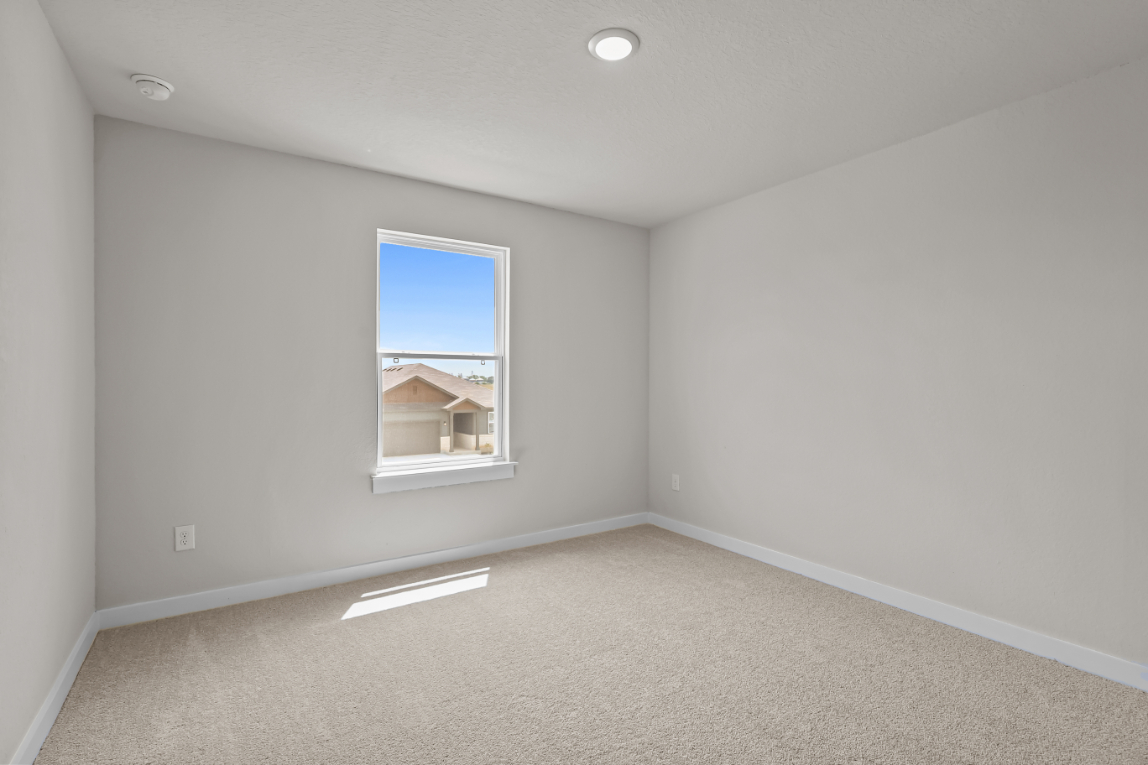 A room with a window.