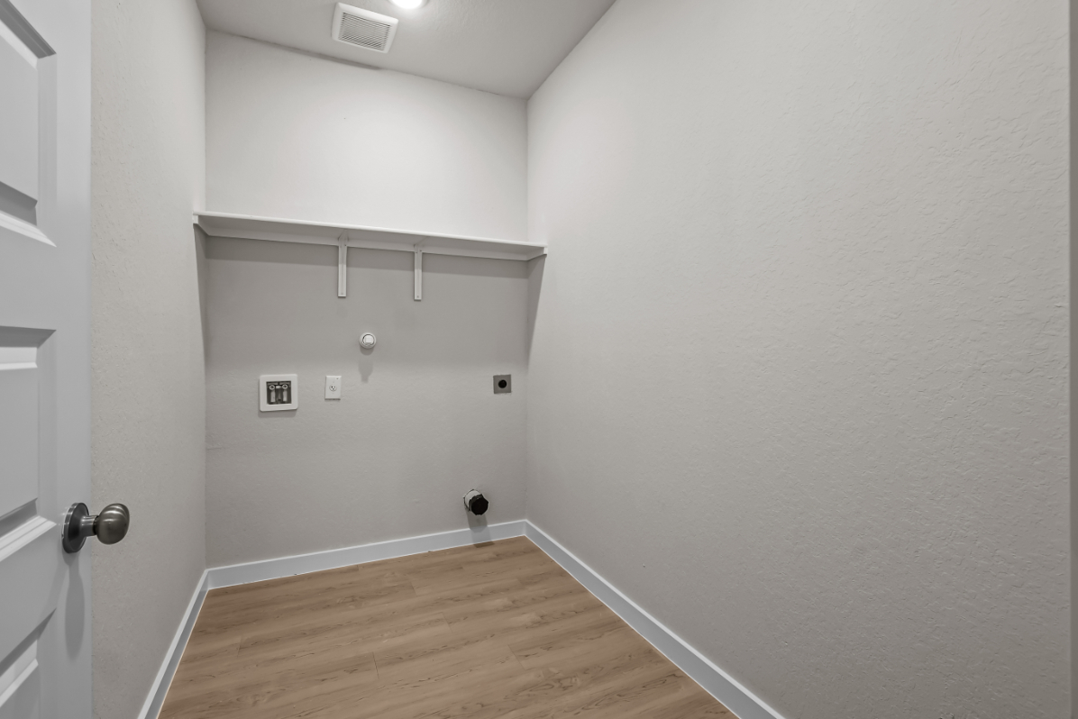 A room with white walls.