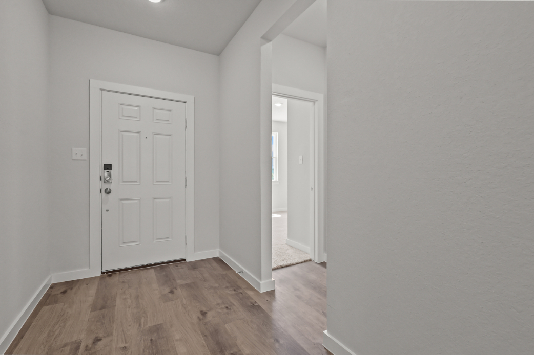 A room with white doors.