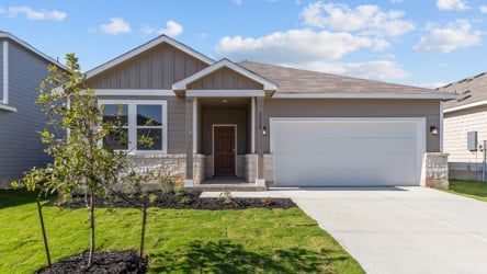 A house with a garage.