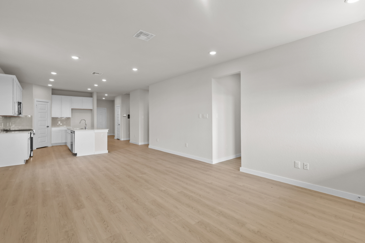 A large empty kitchen.
