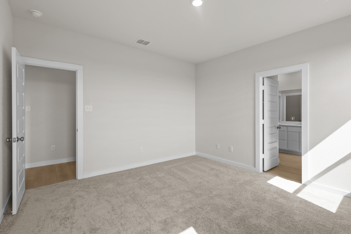 A room with white walls.