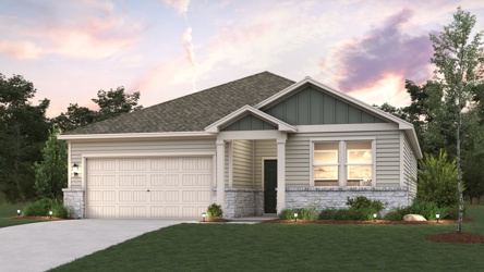 A house with a garage.