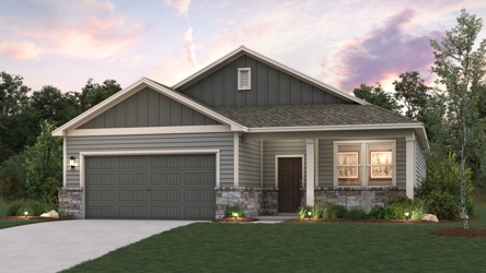 A house with a garage.