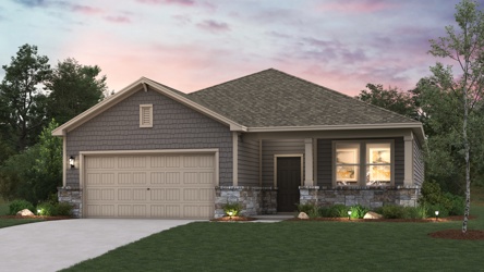 A house with a garage.