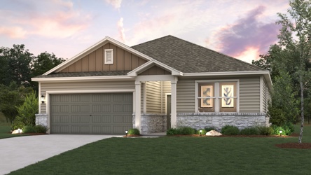 A house with a garage.