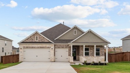 A house with a garage.