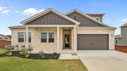 A house with a garage.
