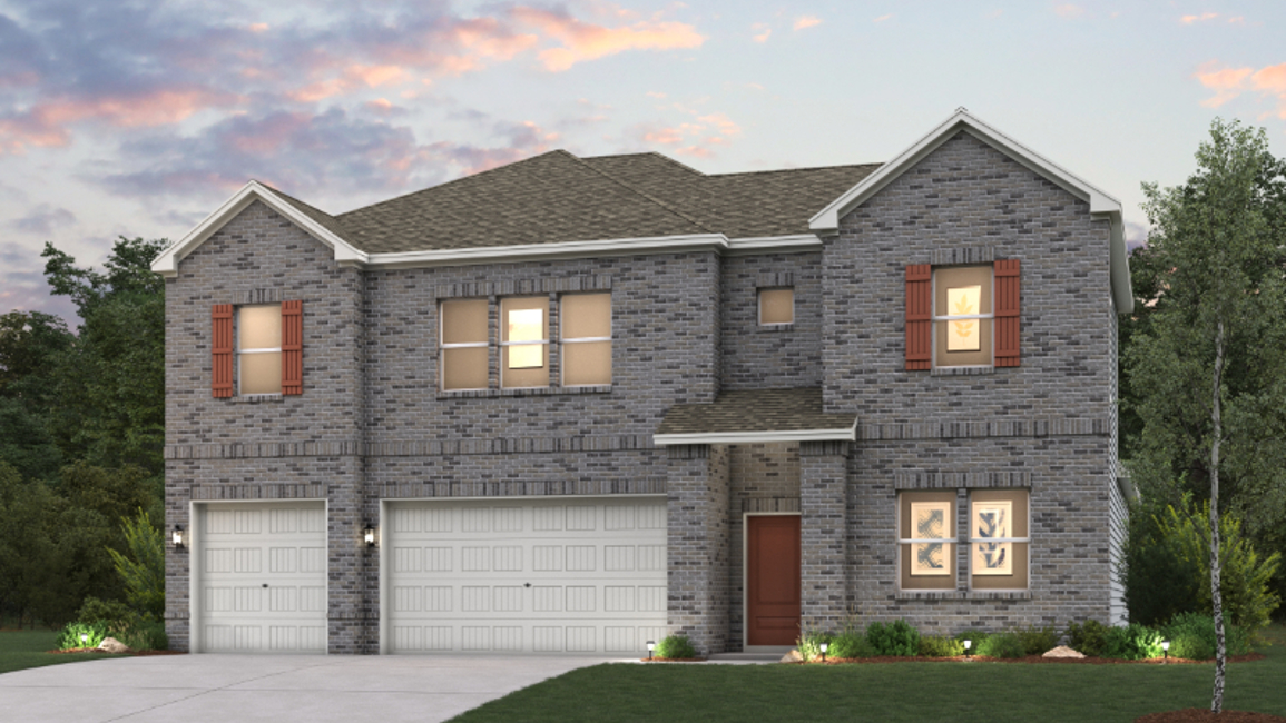 A house with a garage.