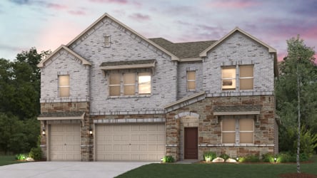 A large house with a driveway.