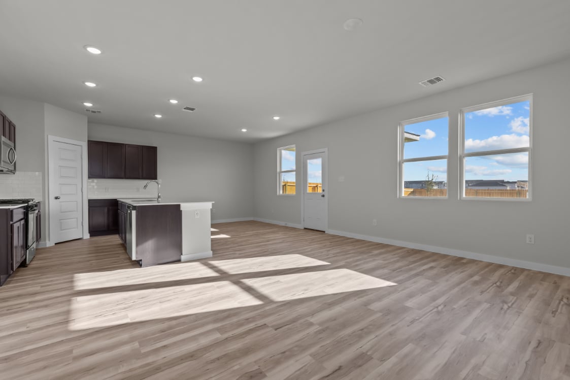 A large empty kitchen.