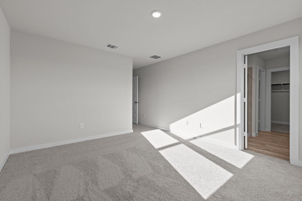A room with a rug and a carpet.