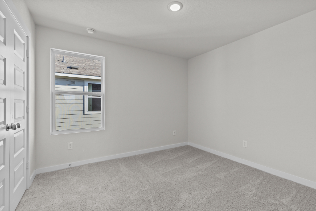A room with white walls.