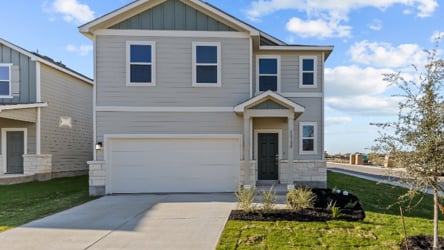 A house with a garage.