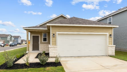 A house with a garage.