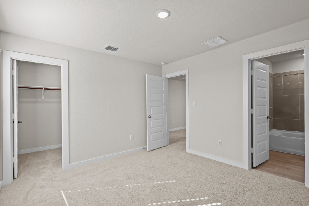 A room with white walls.