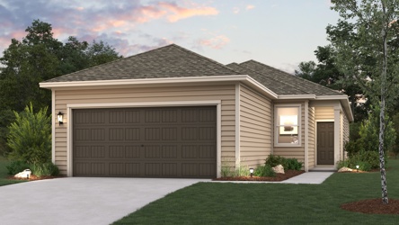 A house with a garage.