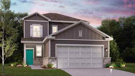 A house with a garage.