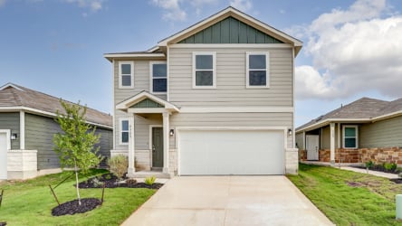 A house with a garage.