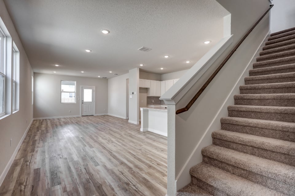 A large empty house.