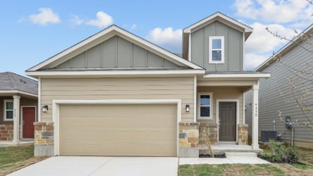 A house with a garage.