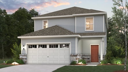 A house with a garage.