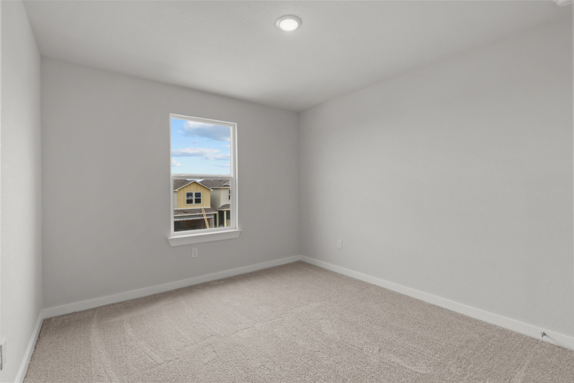 A room with a window.