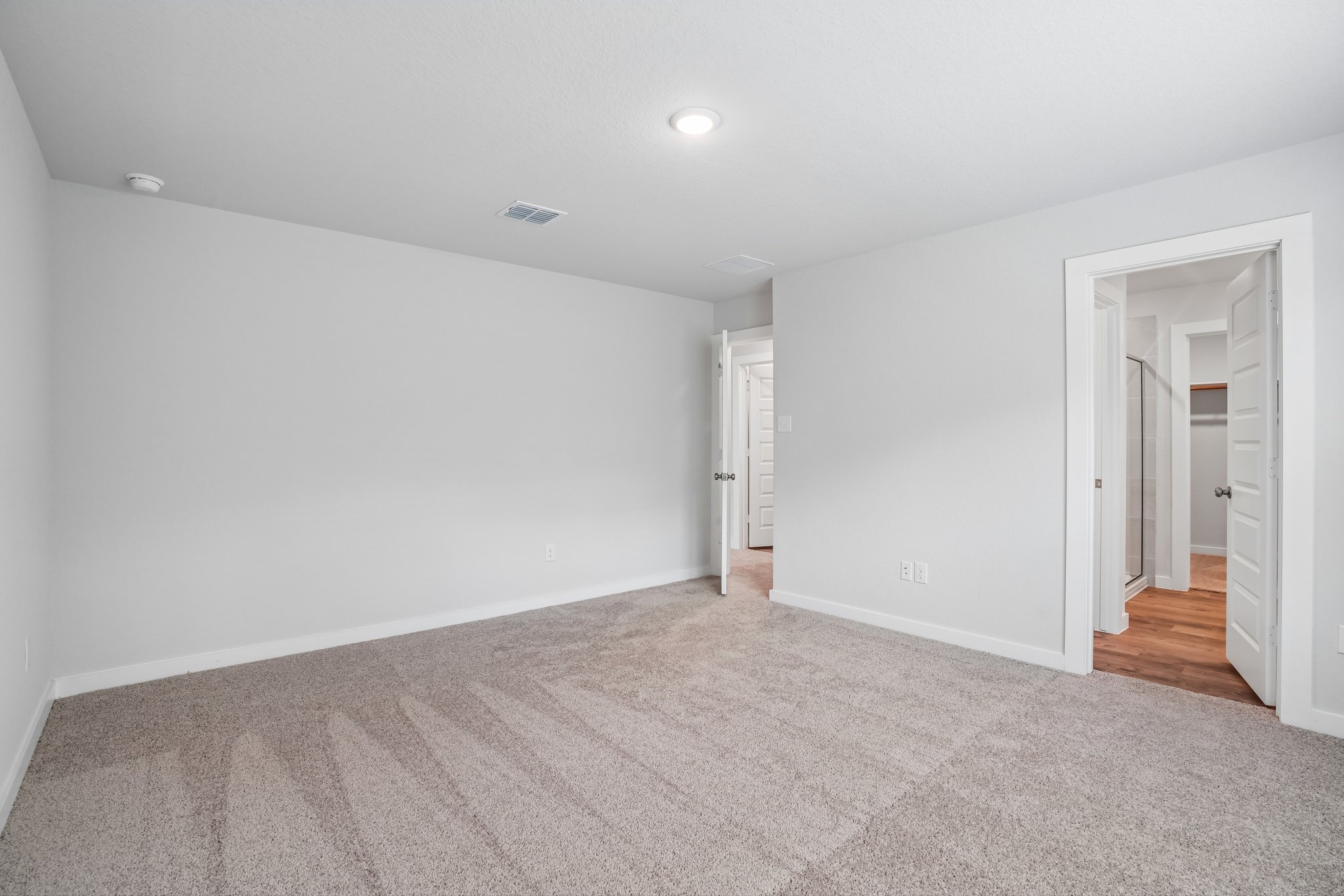 A room with white walls.