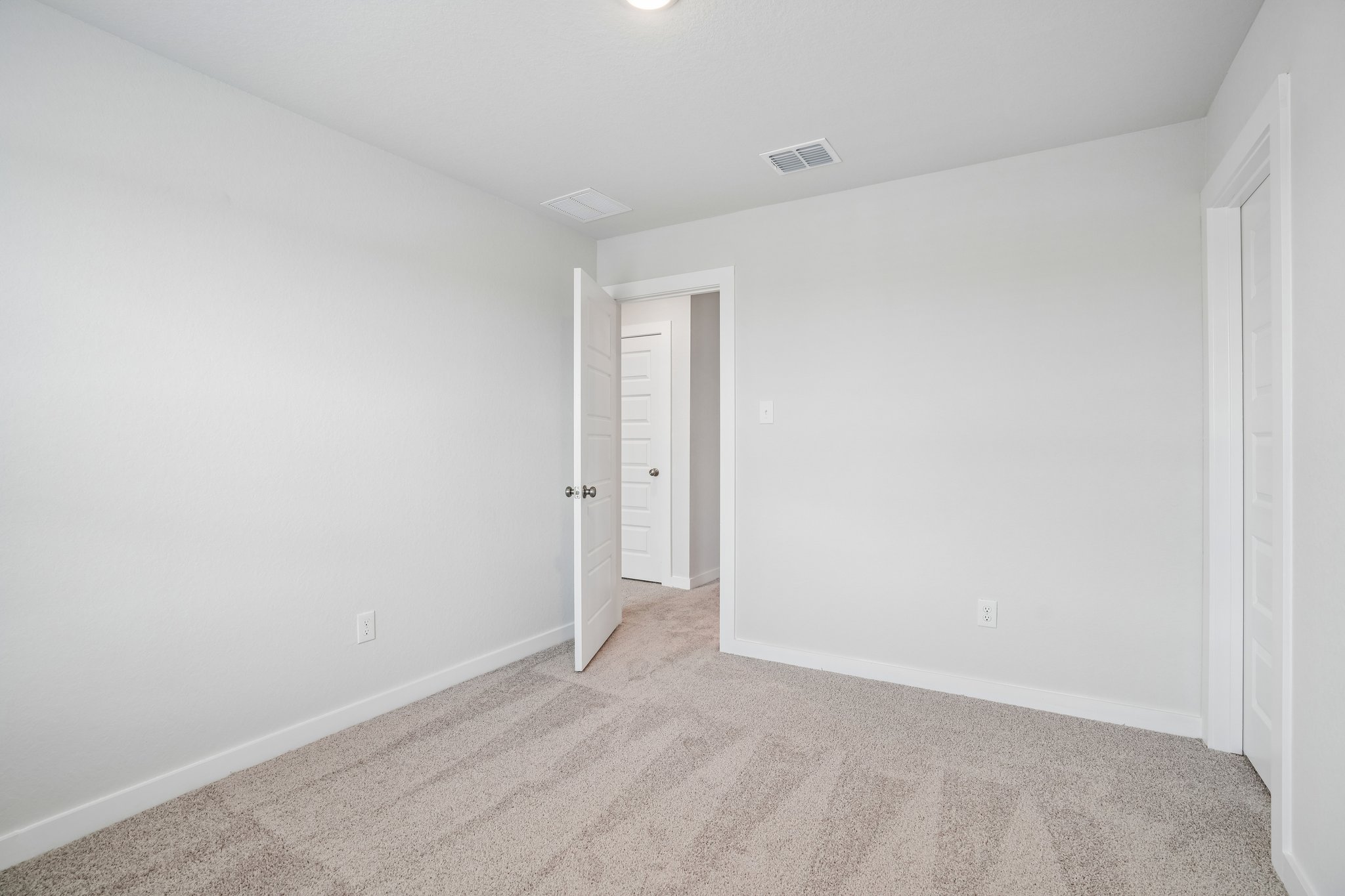 A room with white walls.