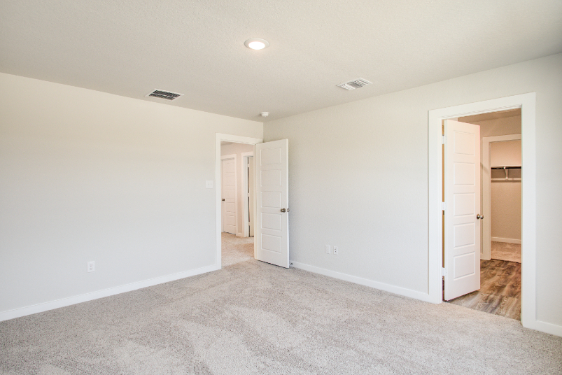 A room with white walls.