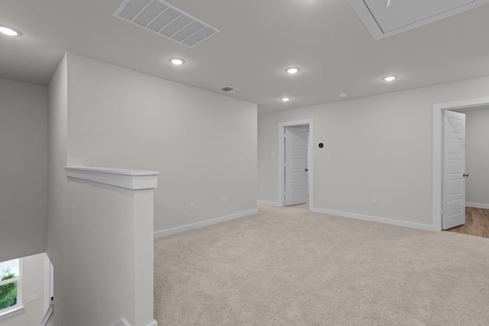 A room with white walls.