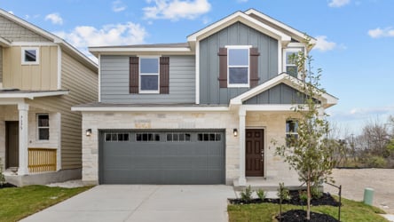 A house with a garage.