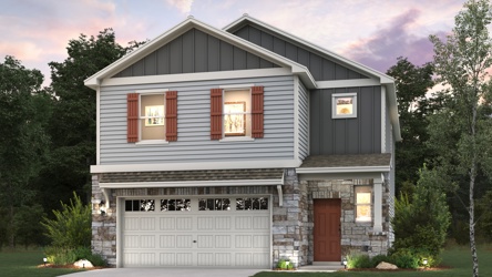 A house with a garage.