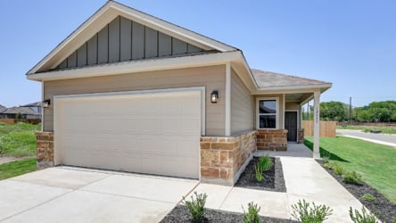 A house with a garage.