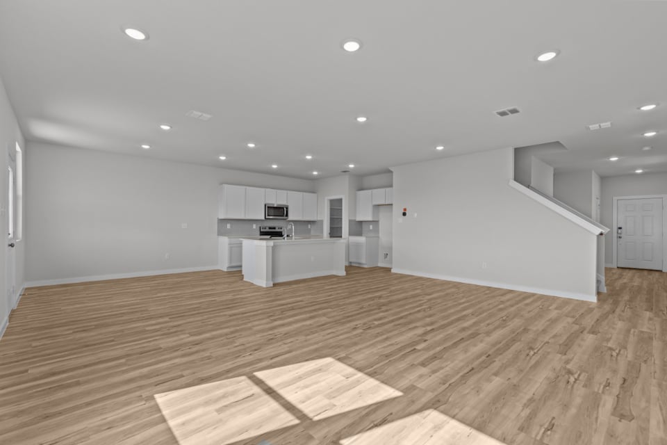 A large empty kitchen.