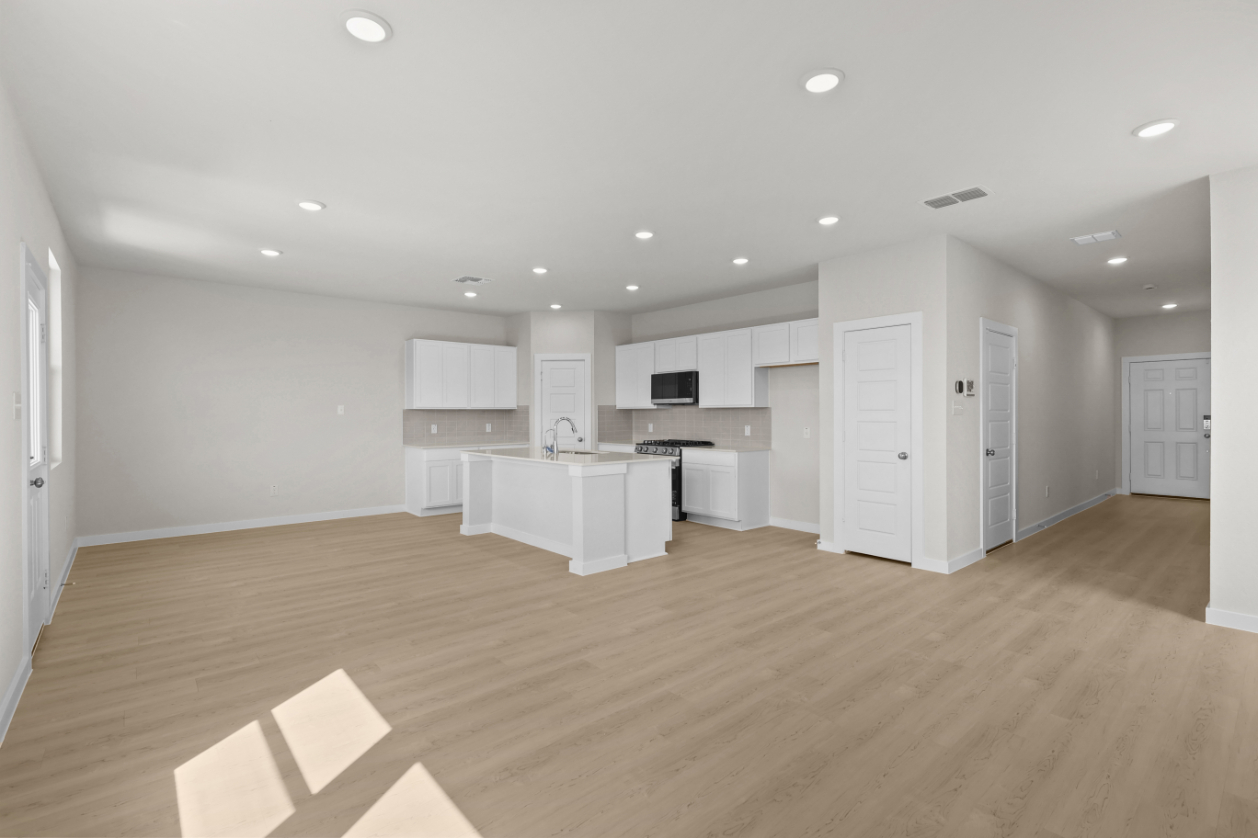A large empty kitchen.