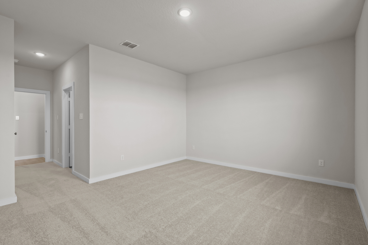 A room with white walls.