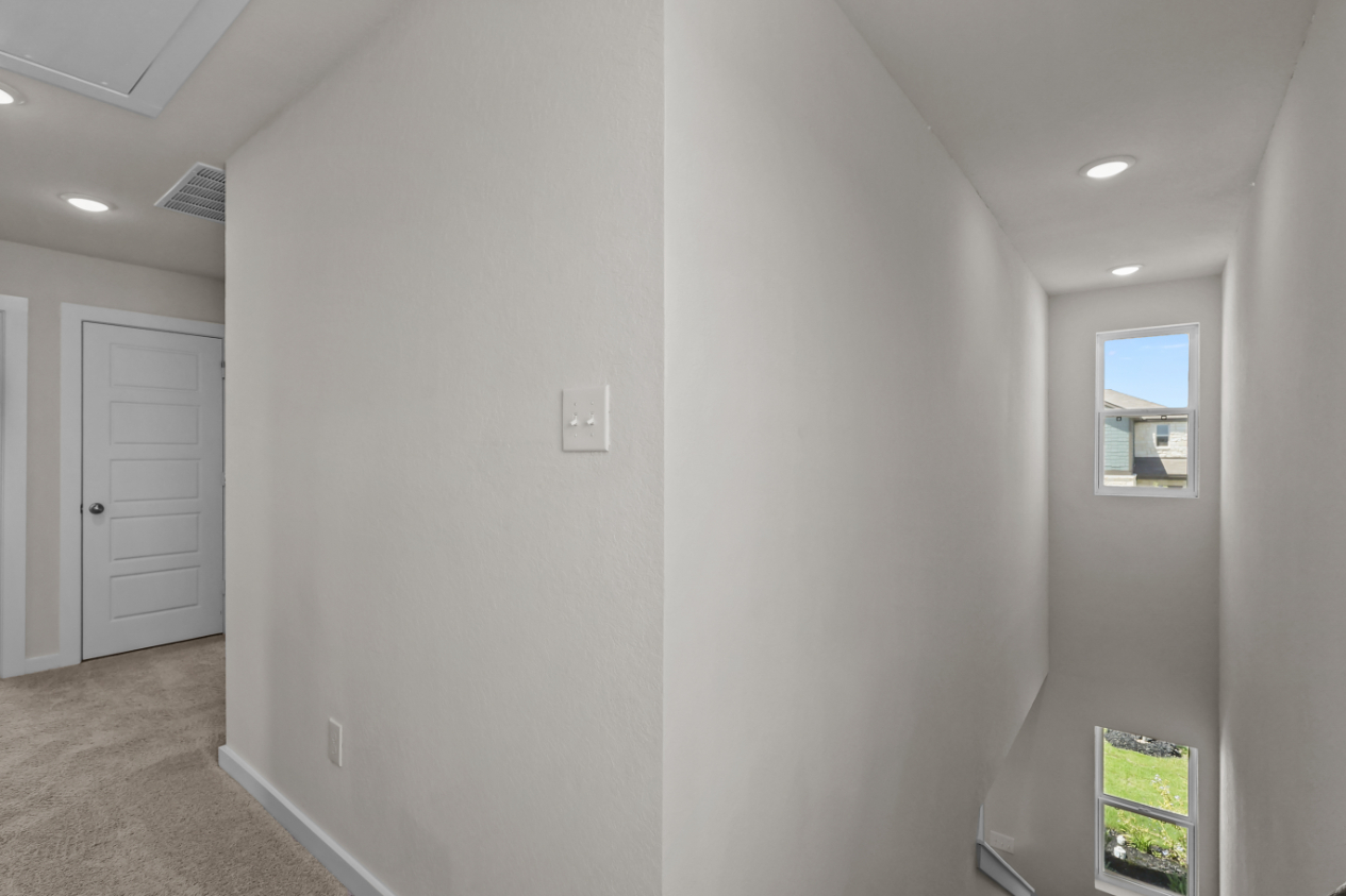 A room with white walls.