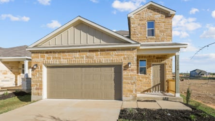 A house with a garage.