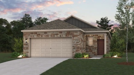 A house with a garage.