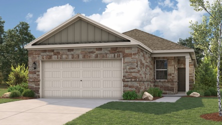 A house with a garage.