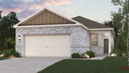 A house with a garage.